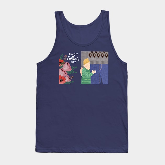 happy father day child Tank Top by Mako Design 